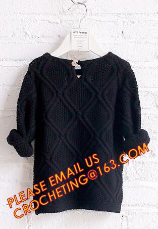 First choice elegant new knitted kids long girls pullover sweater, Appealing look trendy designs for children pullover s