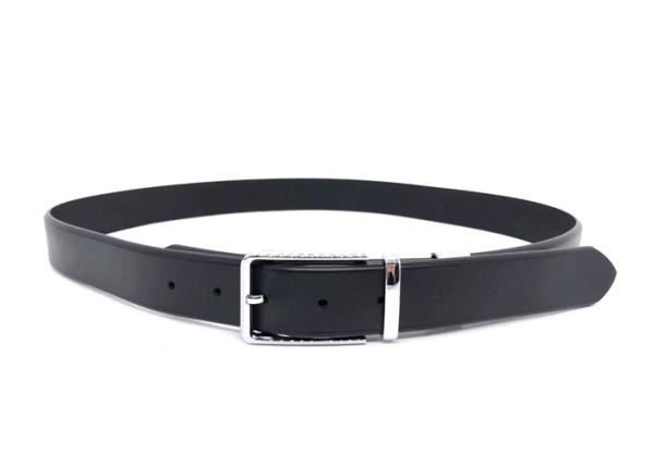 Black Brown Mens Leather Dress Belt Breathable Anti - Bacterial AZO Free