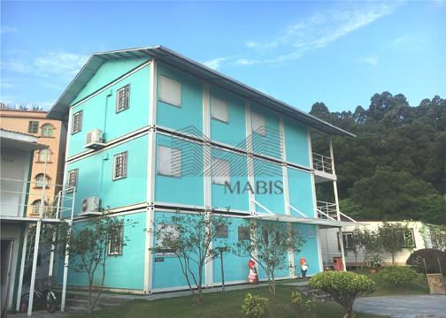 Multistory Flat Pack Container House , Flat Pack Steel Storage Containers For Dormitory