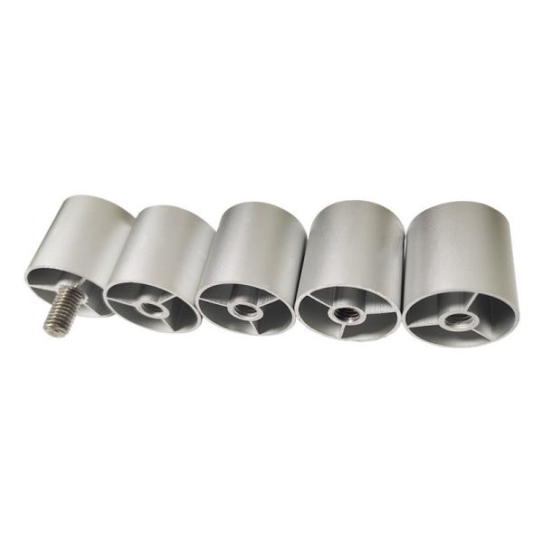 25 Mm CNC Inner Round Threaded Aluminium Tube Profiles For Desk Legs