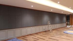 Resturant Decorative Material Fabric Wrapped Acoustical Wall Panels Sound