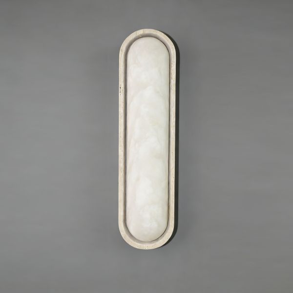 Modern Design Alabaster Wall Lamp with 2700K Warm White Light for Elegant Indoor Spaces