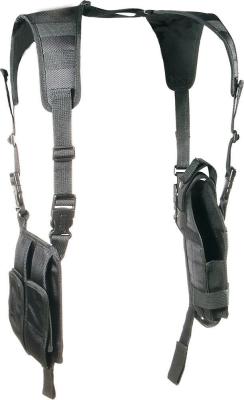 Nylon Tactical Gun Holsters / Horizontal Shoulder Holster Mag Pouch