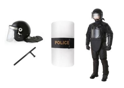 Safety Police And Tactical Gear / Police Riot Suit Protective Helmet And Shield