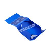 Boîte cadeau pliable laminée mate avec ruban plat emballée pour l'expédition