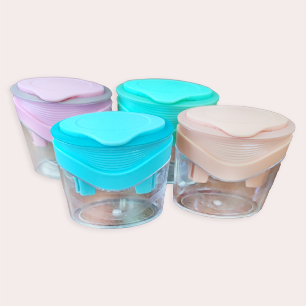 Hot selling customizable kids mini double hole plastic pencil sharpener