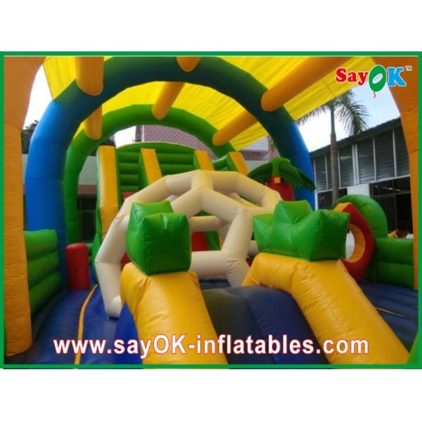 Раздувное коммерчески гигантского дома замка прыжока цветастое для потехи малышей