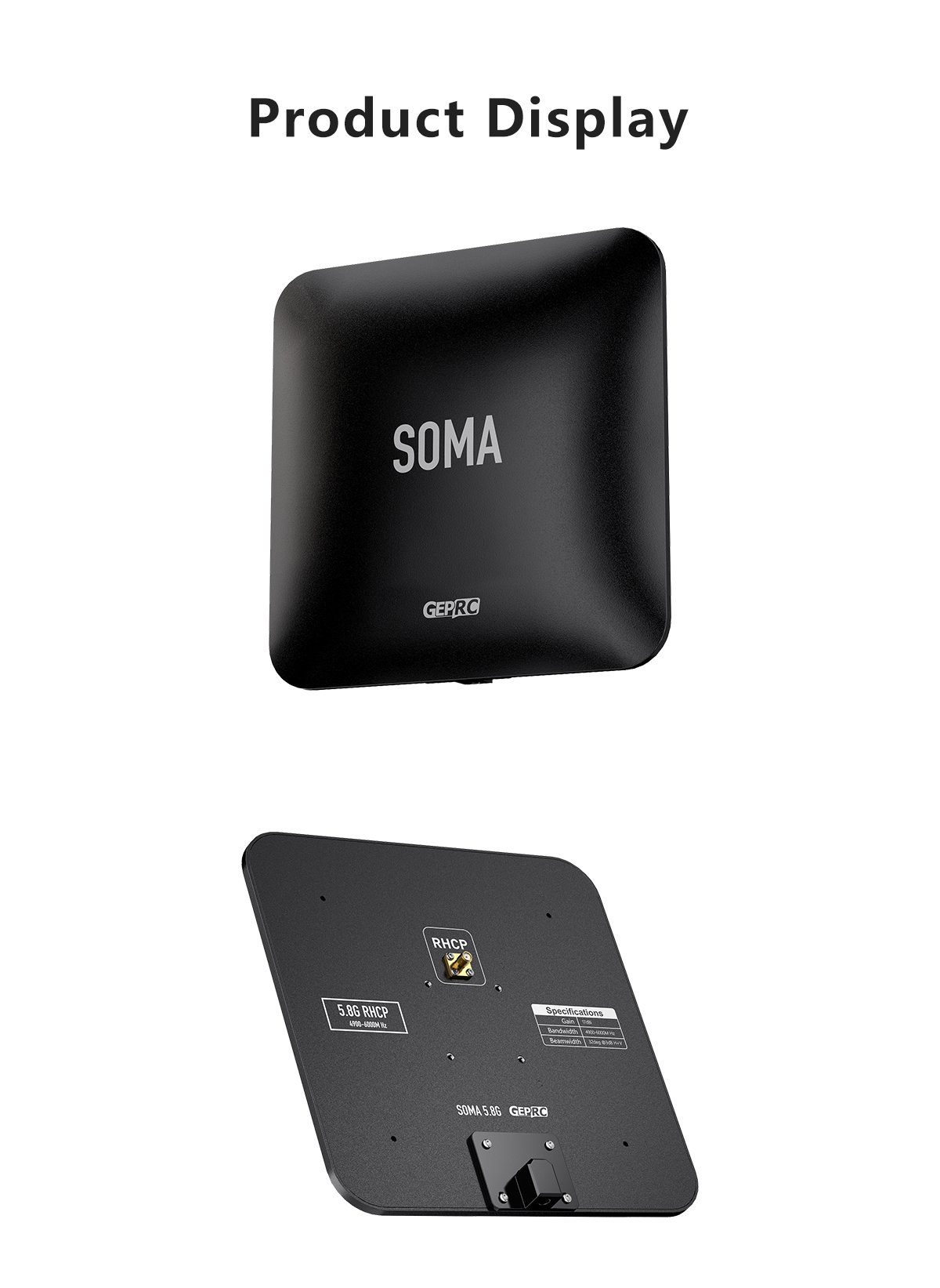 GEPRC SOMA 5.8G Directional Flat-Panel Antenna 17dBi High-frequency PCB RF  Low Average VSWR for FPV Racing Drone Parts