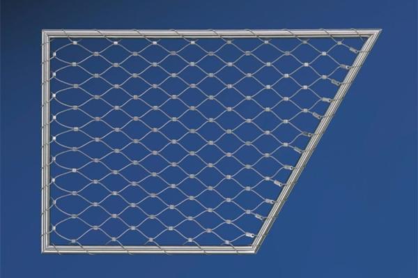 SUS 316 7x7 7x19 Stainless Steel Wire Rope Mesh Fence For Animal Enclosure