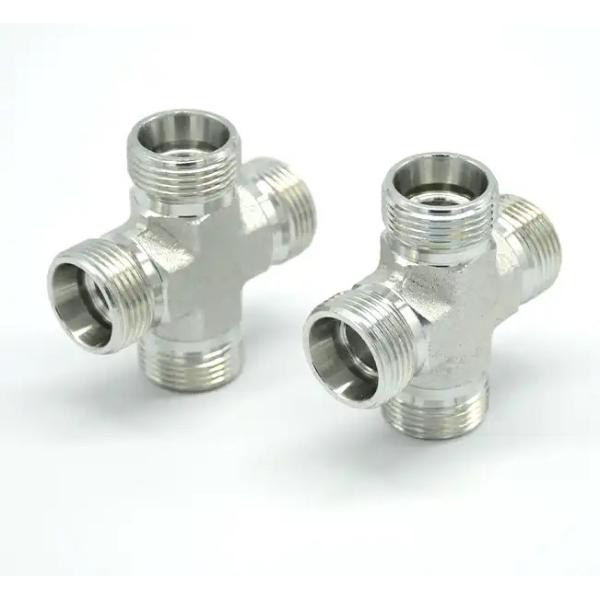ASME B16.11 Stainless Steel 4-Way Socket Weld Cross Pipe Fitting 3/4 Branch Connection
