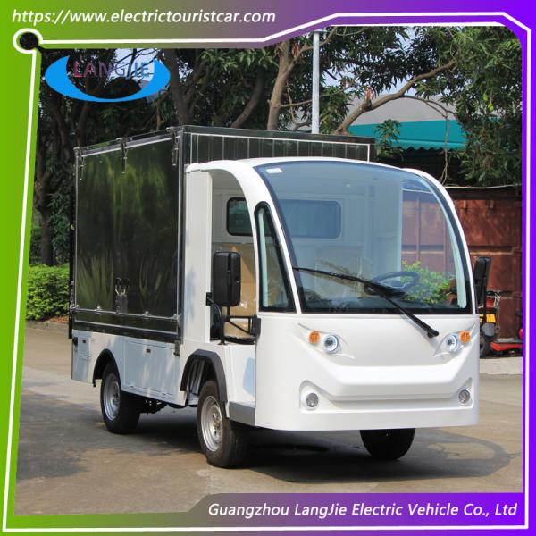 Мощный двигатель мощностью 5 кВт с левым приводом Электрическая багажная тележка 2 места Электрический грузовой автомобиль с крышей