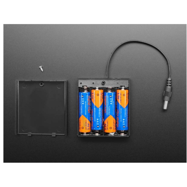4 AA battery holder with integrated on off switch and 5 inch power cable Adafruit Industries 3788 model
