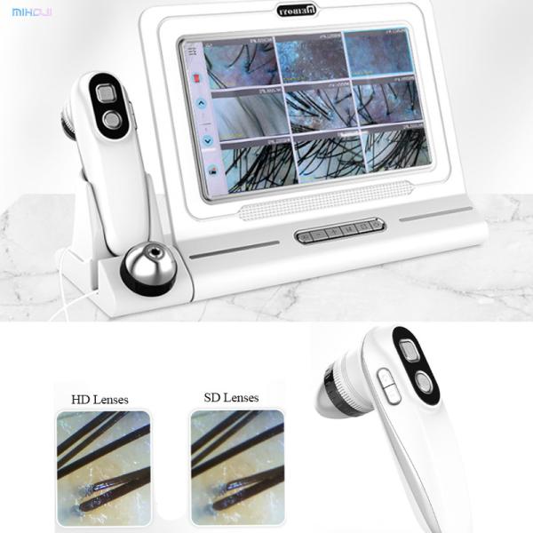 Za Plugs Tipo de folículo capilar Scanner para cara/cabeça e máquina de análise de cabelo do couro cabeludo