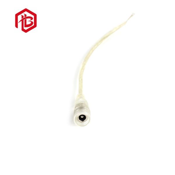 Connecteurs de panneau mâle DC5521 DC35135 étanches IP68 personnalisés, câble d'alimentation CC avec cache-poussière, montage sur panneau
