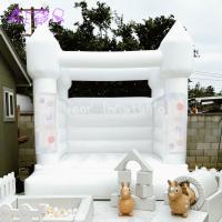 10 pies de fiesta de niños portero Inflable de boda blanca castillo de salto Mini casa de salto inflable