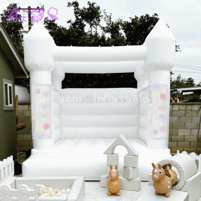 10ft Kids Party Bouncer Inflatable White Wedding Bouncy Castle Inflatable Mini Bounce House