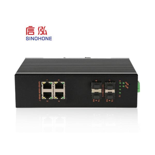 Industrial Gigabit Optical Fiber Ethernet Switch Anti - Surge 8 Ports