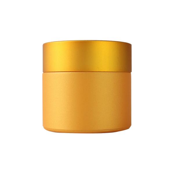 Pots de empaquetage de mauvaise herbe en verre sans danger pour les enfants d'or du pot 3,5