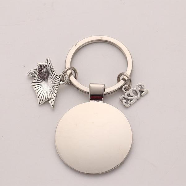 DIY Creative Sublimation Keyring Blanks Personalized Graduation Keychains