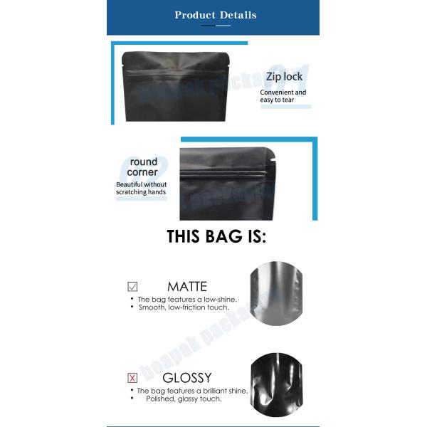 Штейн черноты алюминиевой фольги сумки запаса 120 микронов упаковывая