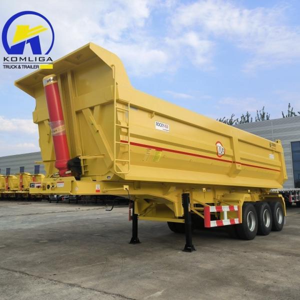 70t Sinotruk HOWO Heavy Duty Dump Trailer with Steel Body and Jost C200t Landing Gear