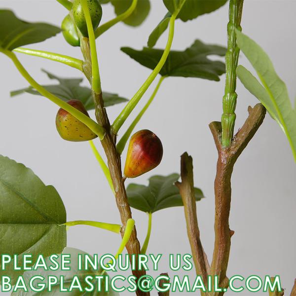 Real Touch 120cm Artificial Tree Bonsai Plant Fig Tree Ficus Carica Decorative Tree Artificial Plant Home Decor
