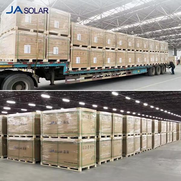 182mmx94mm Cell Size Bifacial JA Solar Panel 445w 450w 455w Long Life Solar PV Module