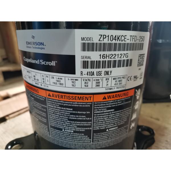 ZP104KCE-TFD-130 Air Conditioning R410A Refrigeration Evaporator