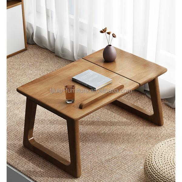 Customize Wooden Side Table for Learning and Living Room Furniture without Folded in Natural Color