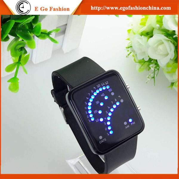 LED Display Watches Unisex Watch Outdoor Sports Watch Hip Hop Casual Watch Quartz Silicone