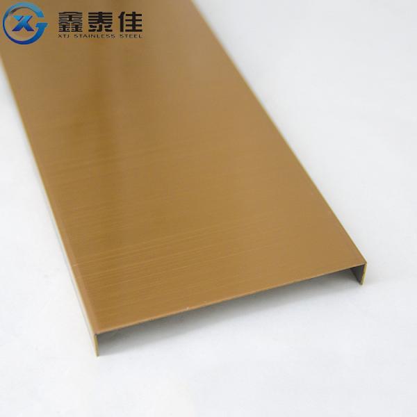 Gold Brush Polished 304 stainless steel tile trim profile round edge corner trim