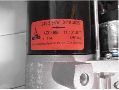 01183035 Durable Truck Starter Motor , Black Portable Auto Motor Starter