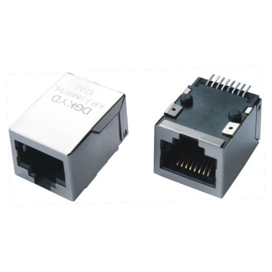 Shielded 10/100 Base 8P8C SMD RJ45 PCB Connector Intergrated Magnetics KRJ-SM002WNL