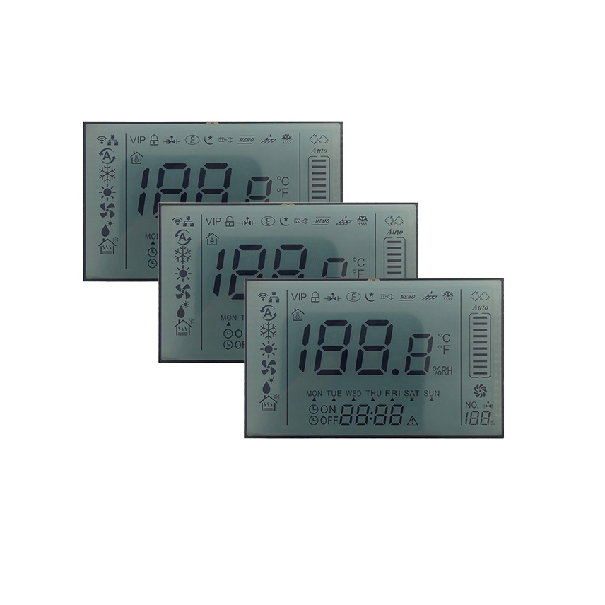 HTN Segment LCD for Temperature Control | Custom Thermostat Display