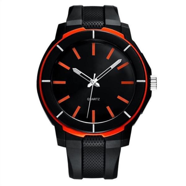 Mens Silicone Digital Watch 30 Meters Waterproof Acrylic Mirror 195mm