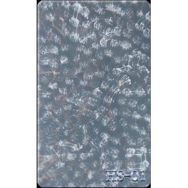 1220x2440mm Gray Cast Pattern Acrylic Sheet Home Furniture Decor 1.2g/cm3