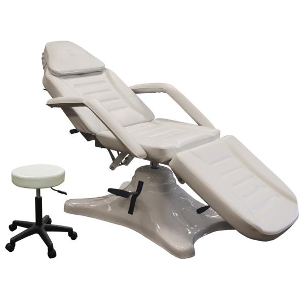 Hydraulic Beauty Massage Table Chair With Plastics Cover , Pu Leather Materials