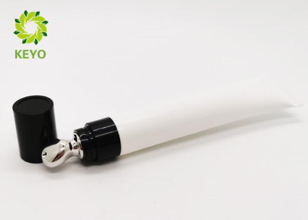 Round Matte White Cosmetic Eye Cream Tube 0.67 OZ Custom Design Acceptable
