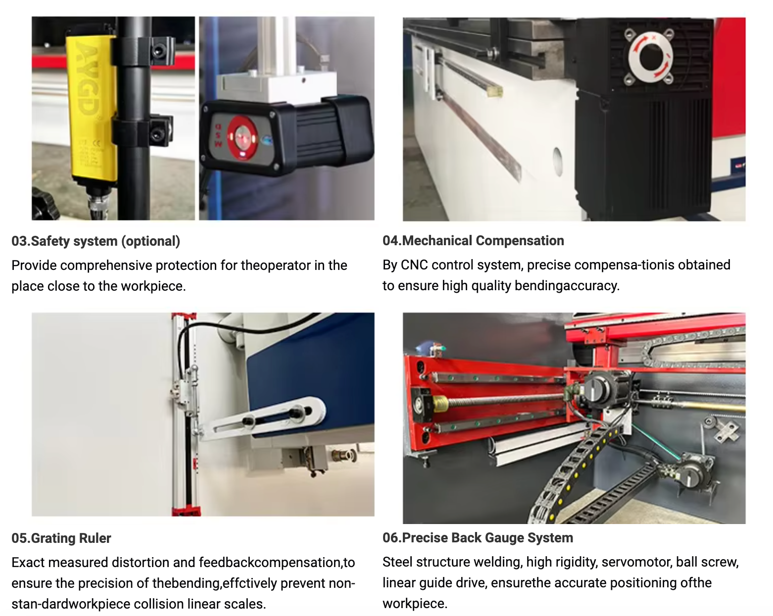 4 +1 Axes CNC Control Hydraulic Bending Press Brake 1100KN Normal Force