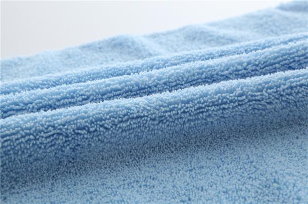 Light blue color microfiber microfibre car cleaning detailing towels/cloth