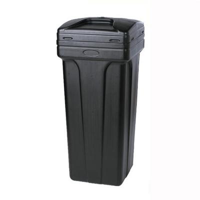 Black Thickened Plastic Brine Tank 100L Square PE Salt Vessel