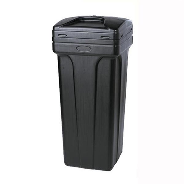 Black Thickened Plastic Brine Tank 100L Square PE Salt Vessel