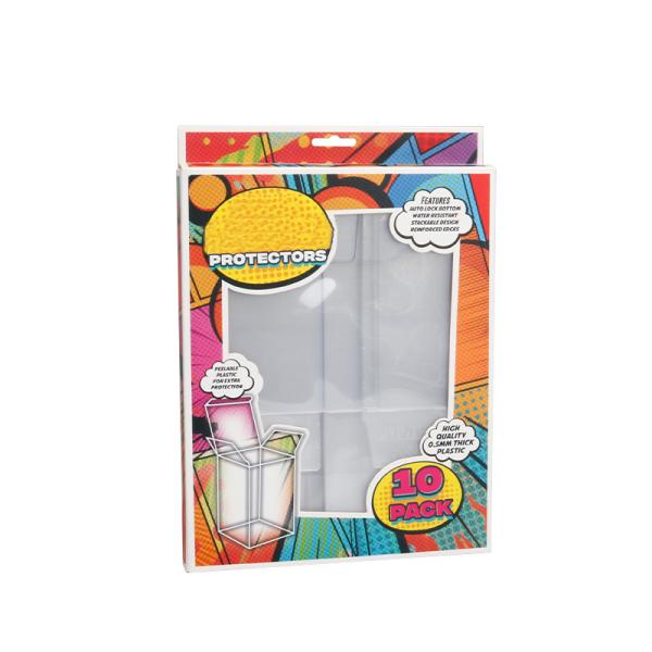 4 Inch Funko Pop Baili Protector 10-Pack Personalized Hanger Custom Logo Window Packaging Box