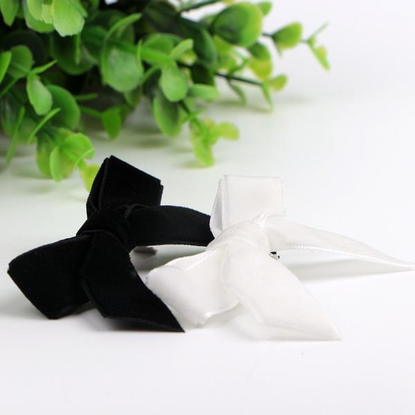 4 Colors Velvet Bows Hair Clips for Girls Up to 4 Level Color Fastness and Eco-friendly