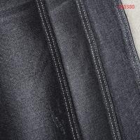 Tela alta da sarja de Nimes do estiramento do Spandex pesado preto do algodão para mulheres Jean Pants