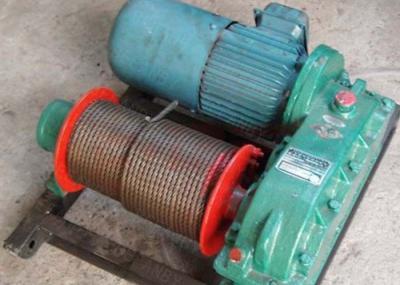 Towed Electric Wire Rope Winch , Construction Pulling Remote Control Winch