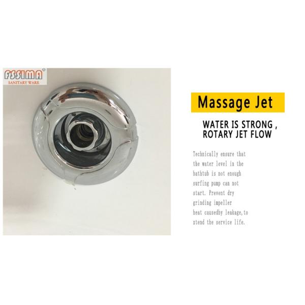 Дополнительные глубокие выдерживая ушаты водоворота для небольших ABS космосов Bathrooms акриловых