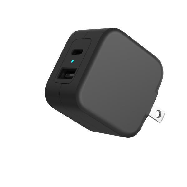 US GaN PD Phone Charger 20W 1A1C USB C Dual Port Charger For Iphone 12 Pro