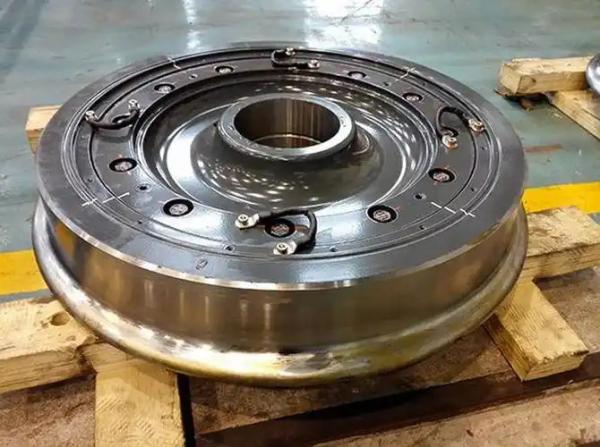 Light Rail Resilient Wheels Safety Assembled With Tyres And Wheel Center