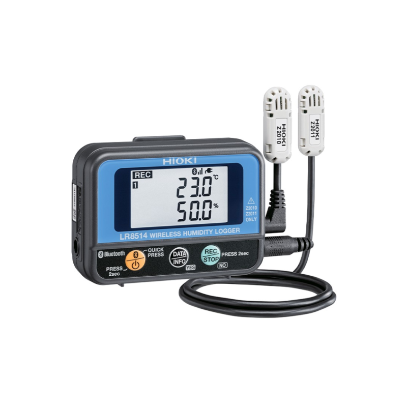 HIOKI LR8514 Wireless Temperature and Humidity Data Logger with Bluetooth for Factory and Agricultural Use